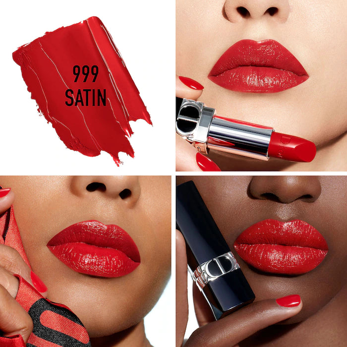 Rouge Dior Refillable Lipstick-999 Satin - red