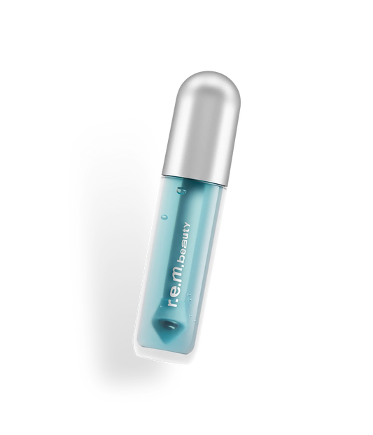 lip oil-mint condition sheer aquatic blue with minty scent & menthol
