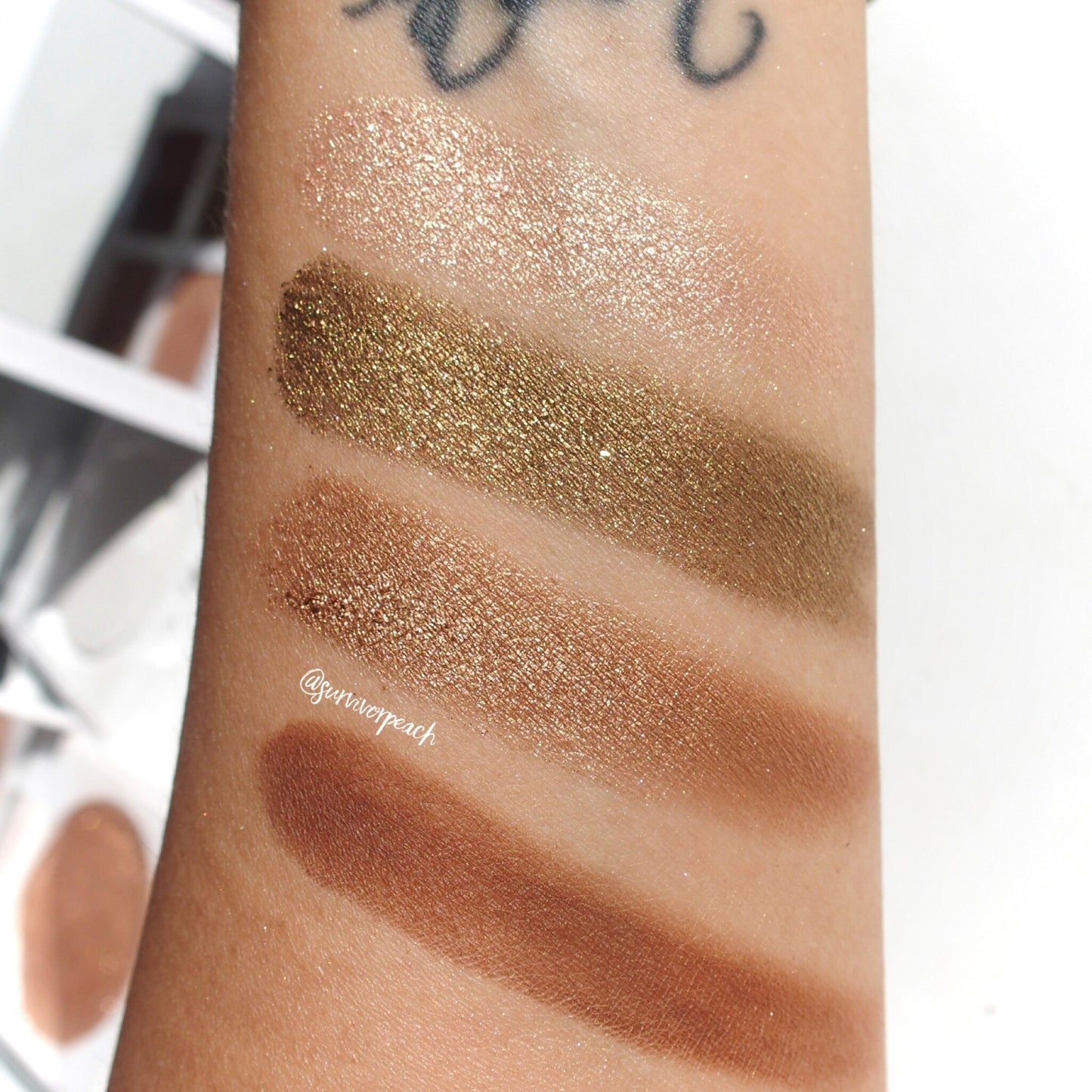Bronzey glam quad
