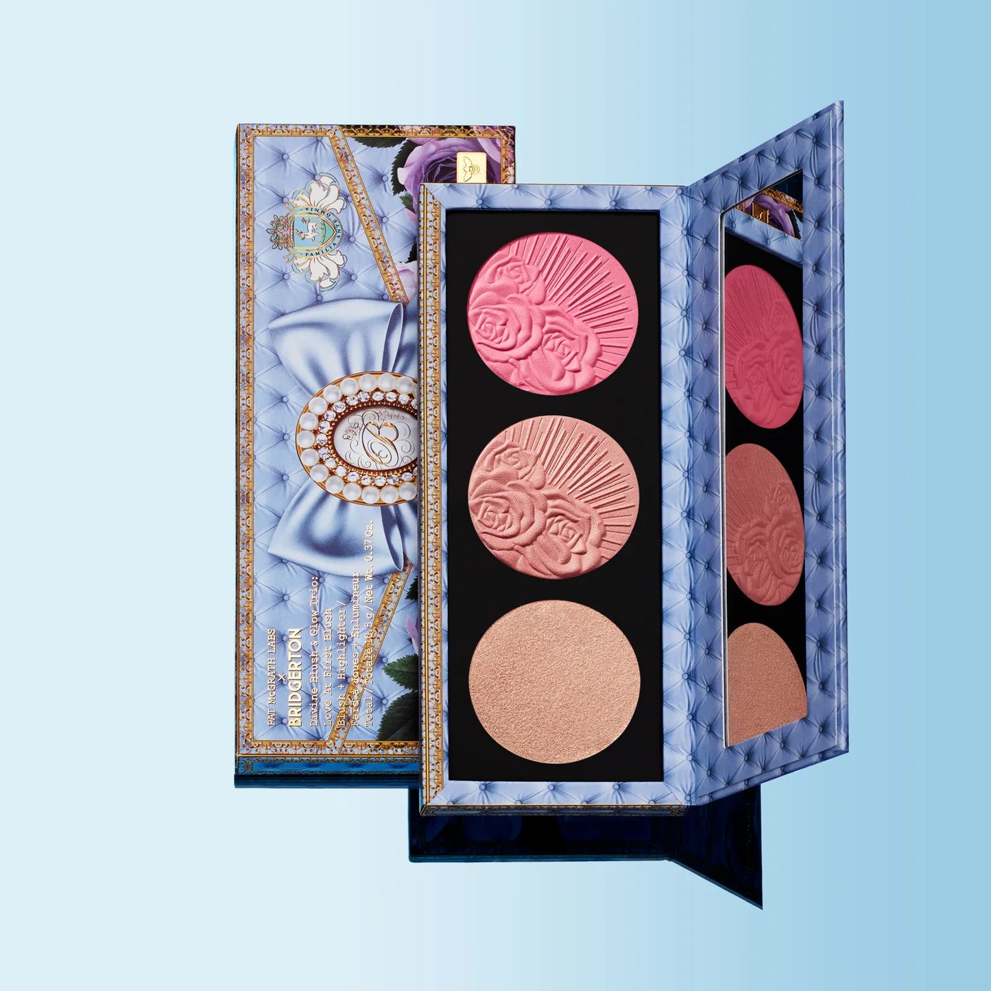 Pat McGrath Labs x Bridgerton Divine Blush + Glow Trio limited-edition palette 9.3g
