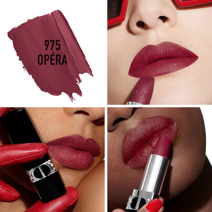 Rouge Dior Refillable Lipstick-975 Opera Matte - plum