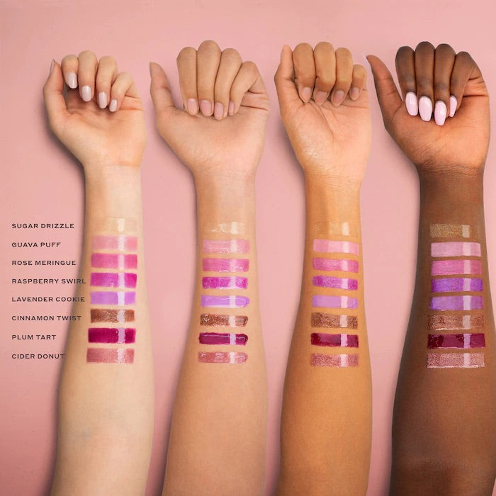 Yaysayer Plumping Lip Gloss-Sugar Drizzle - clear with gold shimmer