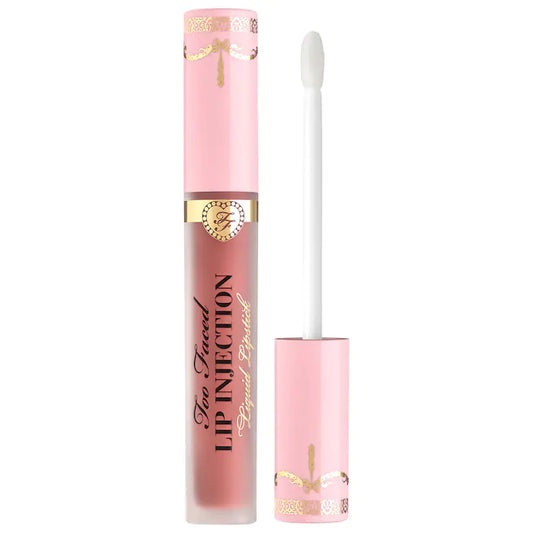 Lip Injection Power Plumping Cream Liquid Lipstick-Size Queen - warm rosey-nude