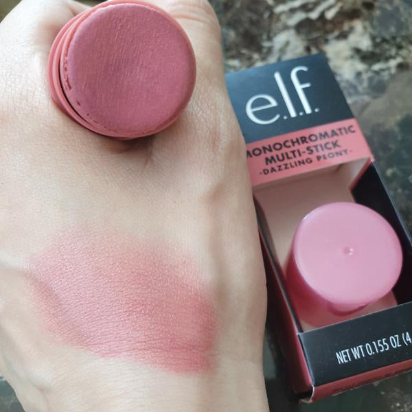 Monochromatic Multi Stick, Luxuriously Creamy & Blendable Color, For Eyes, Lips & Cheeks, Dazzling Peony, 0.155 Oz (4.4g)