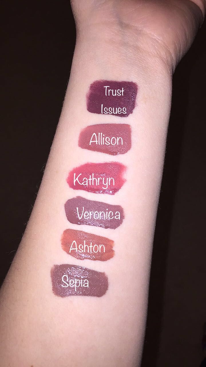 Matte liquid lipstick in Allison