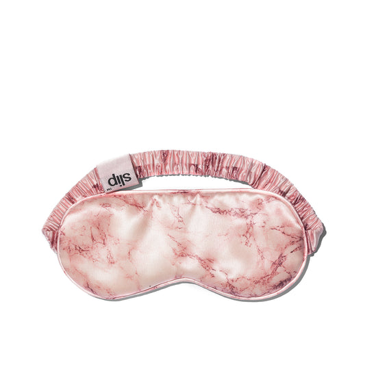 Pink Marble Pure Silk Sleep Mask