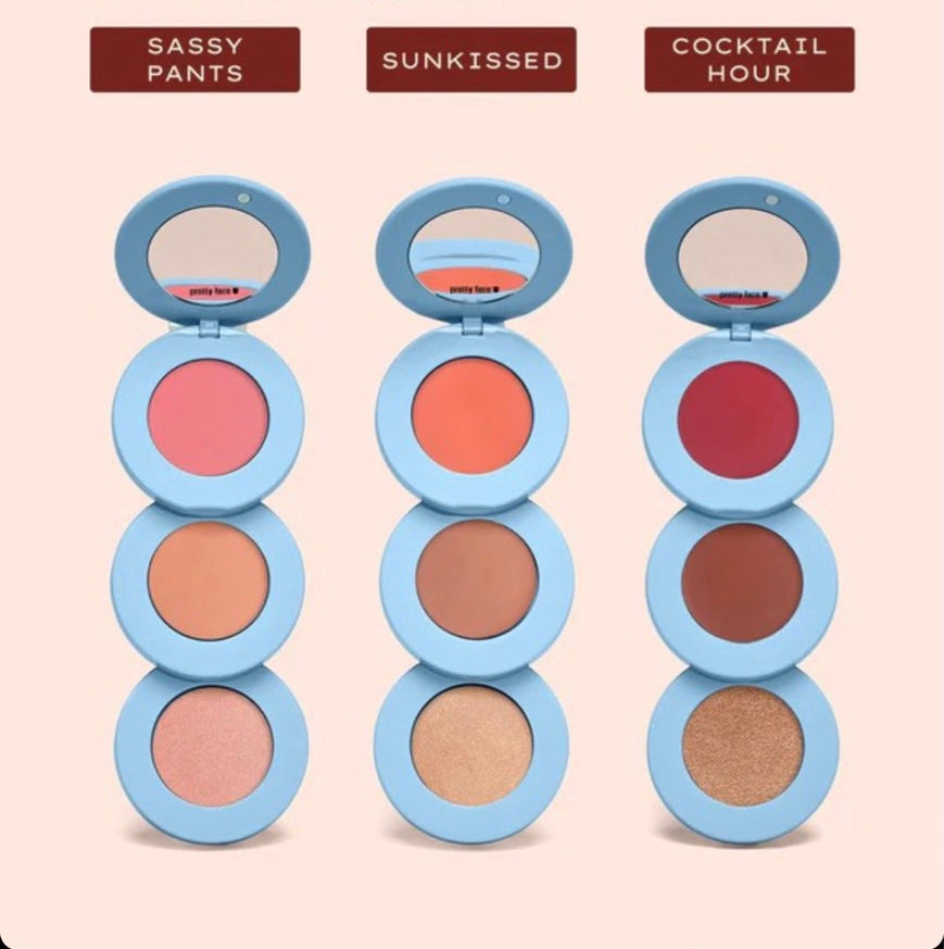 Alleyoop Stack The Odds Compact Palette - Blush, Contour & Highlight in Sassy Pants