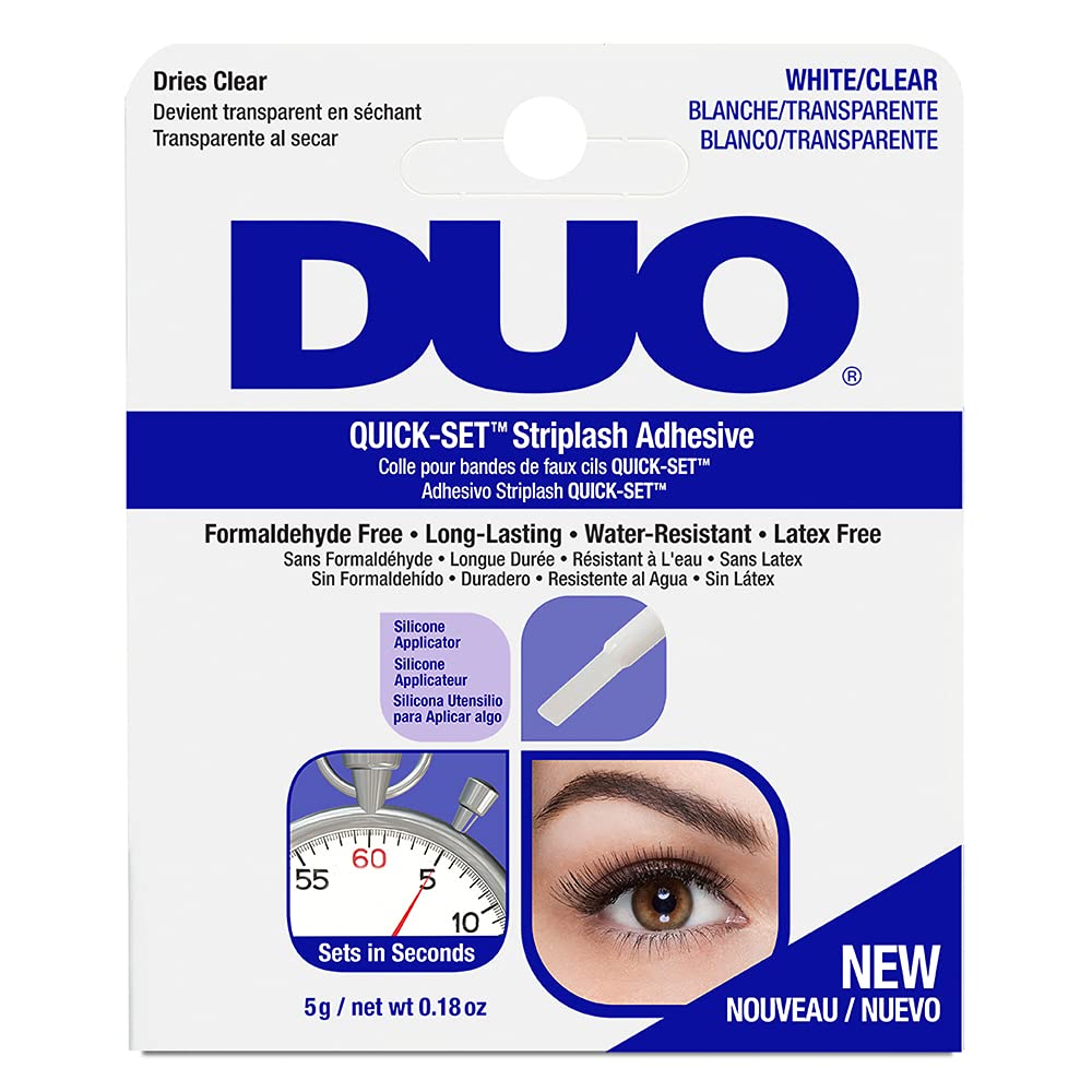 DUO Quick-Set Clear False Strip Lash Adhesive, Dries Invisible