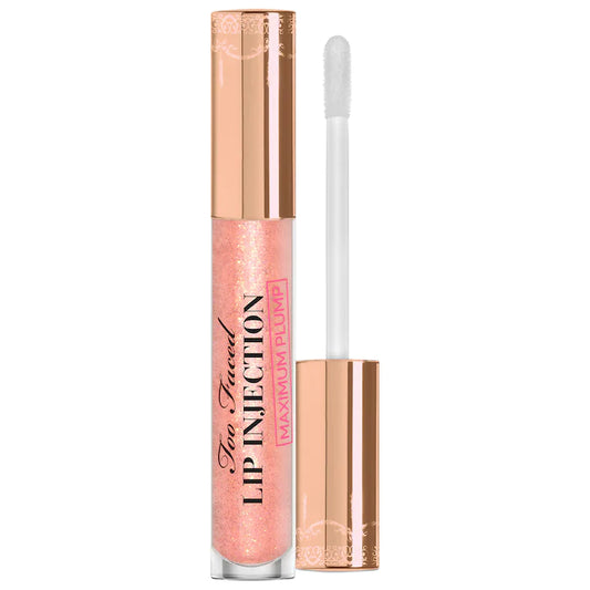 Lip Injection Maximum Plump Extra Strength Lip Plumper-Cotton Candy Kisses - light pink with gold pearlNEW