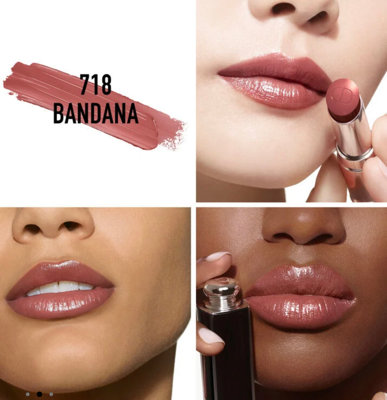 Hydrating shine lipstick - 718 Bandana ( A cinnamon brown )