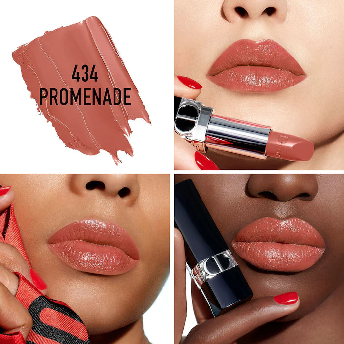 Rouge Dior Refillable Lipstick-434 Promenade Satin - deep nude