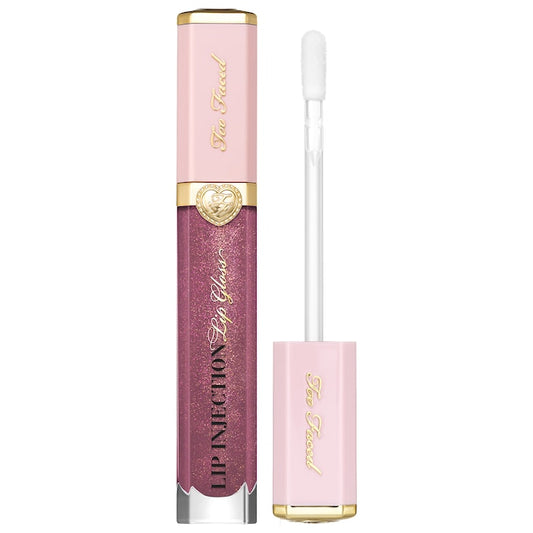 Lip Injection Power Plumping Hydrating Lip Gloss-Paid Off - mauve w sparkle