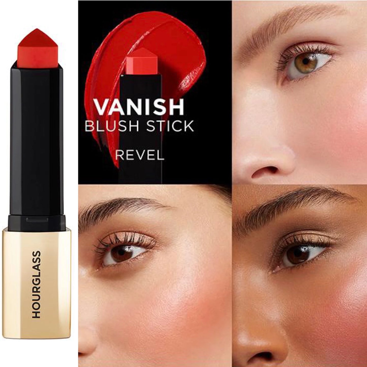 Vanish™ Blush Stick-Revel - warm scarlet