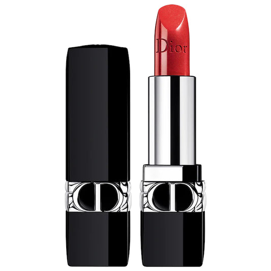 Rouge Dior Refillable Lipstick-762 Dioramour Metallic - bright red