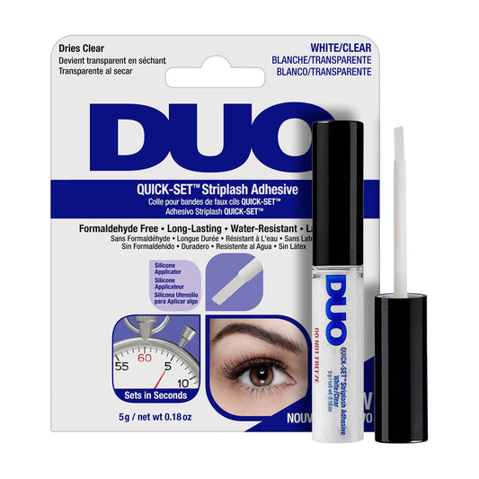 DUO Quick-Set Clear False Strip Lash Adhesive, Dries Invisible