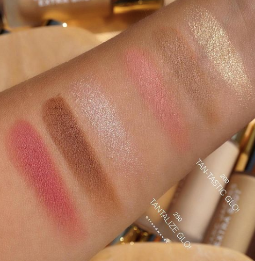 O!Mega x Three Powder Blush-Bronze-Highlight Palette -
Tan-tastic Glo!