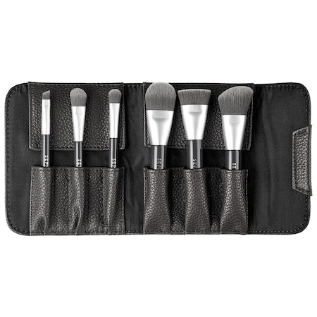 Mini Deluxe Charcoal Antibacterial brush set