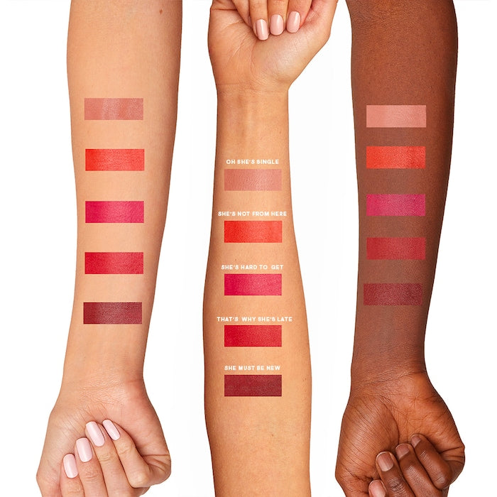Major Beauty Headlines - Matte Suede Lipstick
in OH SHE'S SINGLE