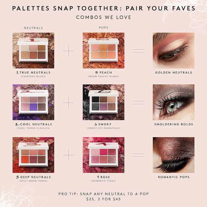 Snap Shadows Mix & Match Eyeshadow Palette
- Rose