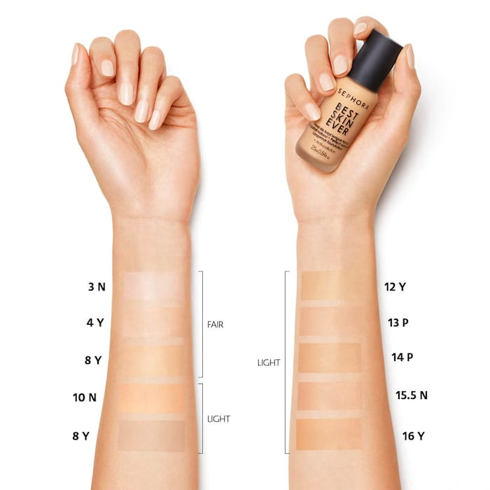 Best Skin Ever Liquid Foundation
- 15.5N: Light with neutral undertones