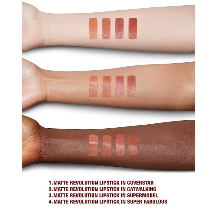 Matte Revolution Lipstick
- Catwalking - nude peach matte