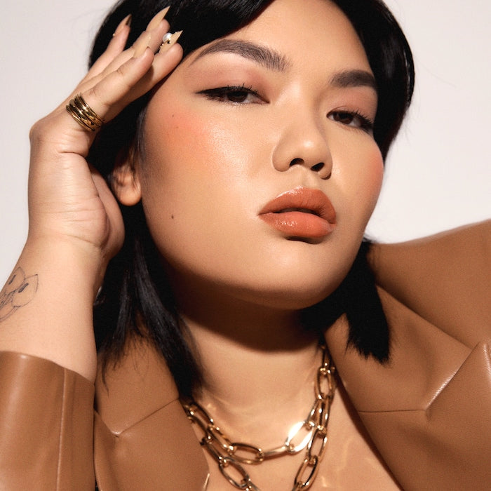 Resting Peach Face Cream Blush & Mini Gloss Bomb Cream Duo