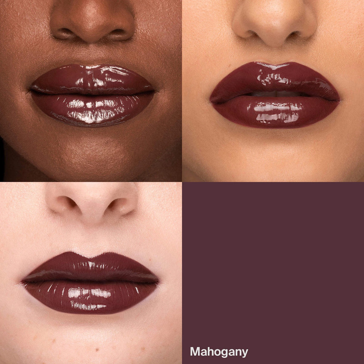 Atomic Shake High-Shine Longwear Lip Lacquer Lipstick - Mahogany - cool brown