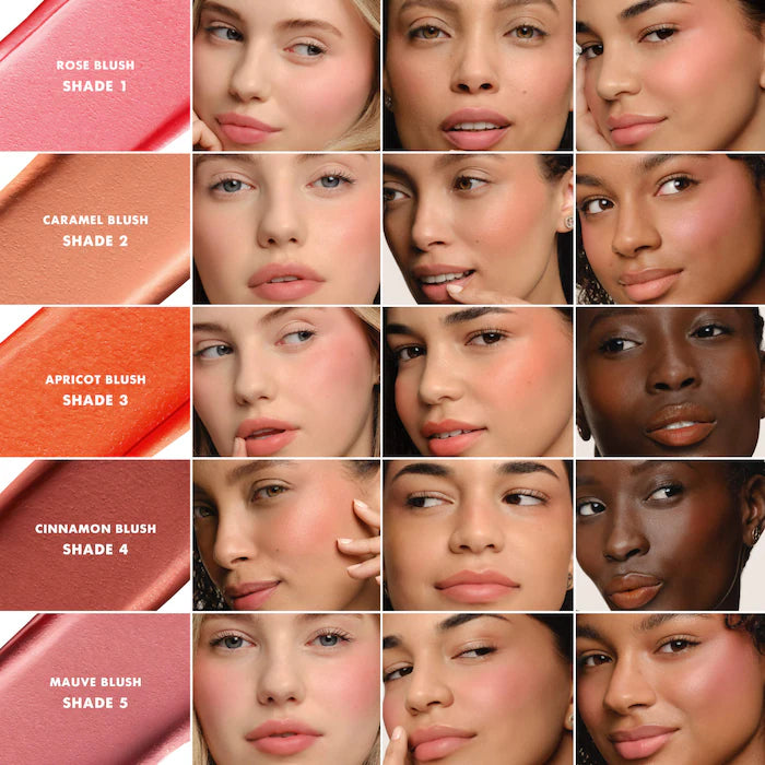 Dolci Blush Smoothing Cream-to-Powder Soft-Matte Balm-4, Cinnamon Blush - neutral brick brown