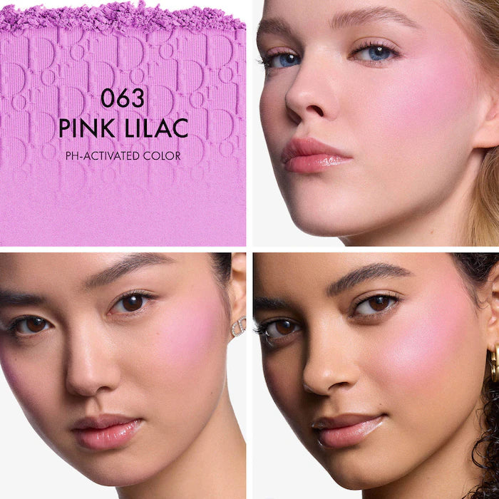 Rosy Glow Powder Blush-063 Pink lilac - a pearlescent lilac