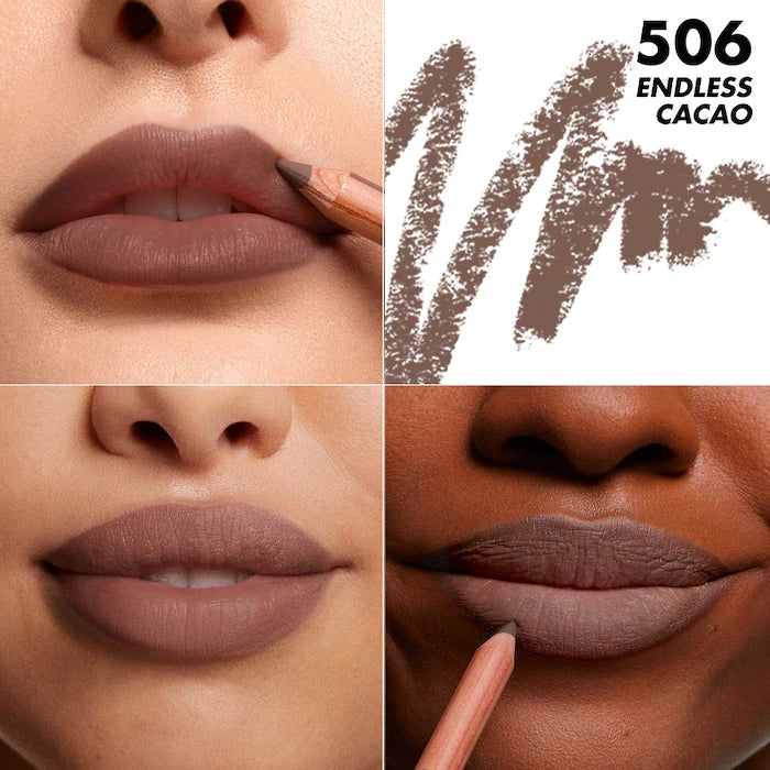 Mini Artist Color Pencil Long-Lasting Lip Liner-506 Endless Cacao - Cool Taupe Brown-0.7g