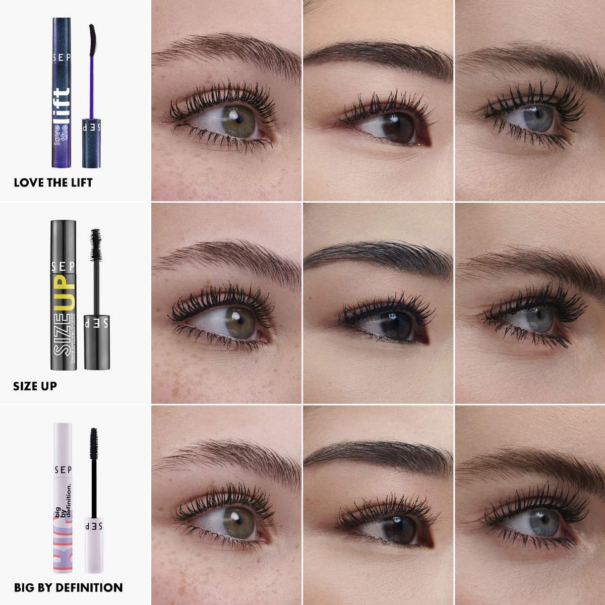 Size Up Volumizing Mascara - BROWN