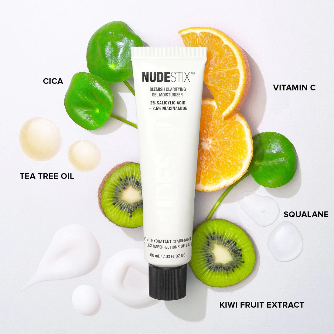 Blemish Clarifying Gel Moisturizer
2% SALICYLIC ACID + 2.5% NIACINAMIDE