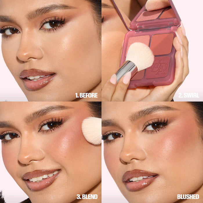 Blush Filter Blurring Blushlighters Palette-Strawberry Latte