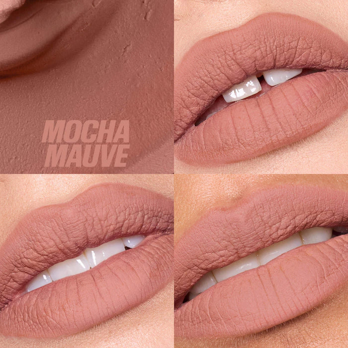 Liquid Matte Mousse Soft Blur Lip Cream-Mocha Mauve - For a cool-toned beige look
