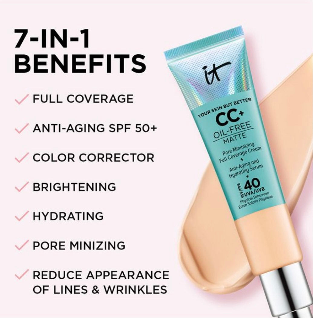 It Cosmetics Cc+ Cream Oil-Free Matte With Spf 40