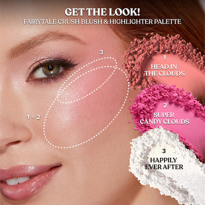 Fairytale Crush Blush & Highlighter Palette Makeup Set
