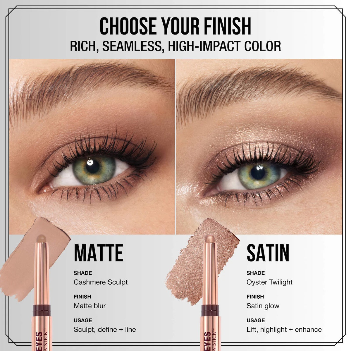 Exagger-Eyes Waterproof Eyeshadow Stick - Amber Haze - amber gold