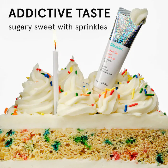 Balm Dotcom Lip Balm and Skin Salve-Birthday - soft shimmer clear