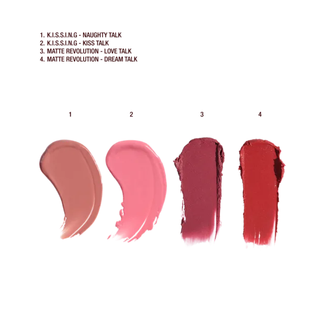 PILLOW TALK LOVE EFFECT LIPSTICK
K.I.S.S.I.N.G - NAUGHTY TALK