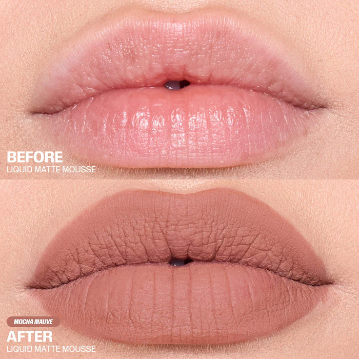 Liquid Matte Mousse Soft Blur Lip Cream-Mocha Mauve - For a cool-toned beige look