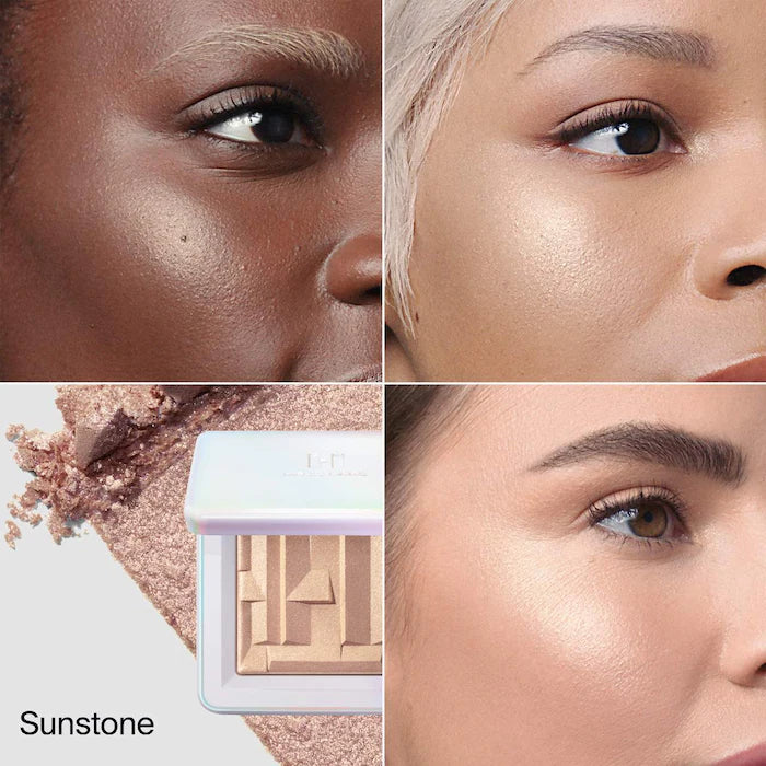 Bio-Radiant Gel-Powder Illuminating Highlighter with Fermented Arnica-Sunstone - pink gold