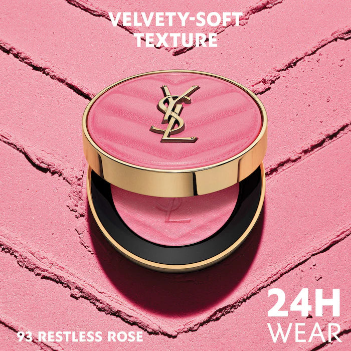Make Me Blush 24H Buildable Powder Blush-93 Restless Rose - peachy pink satin