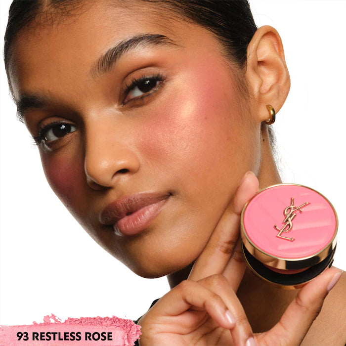 Make Me Blush 24H Buildable Powder Blush-93 Restless Rose - peachy pink satin