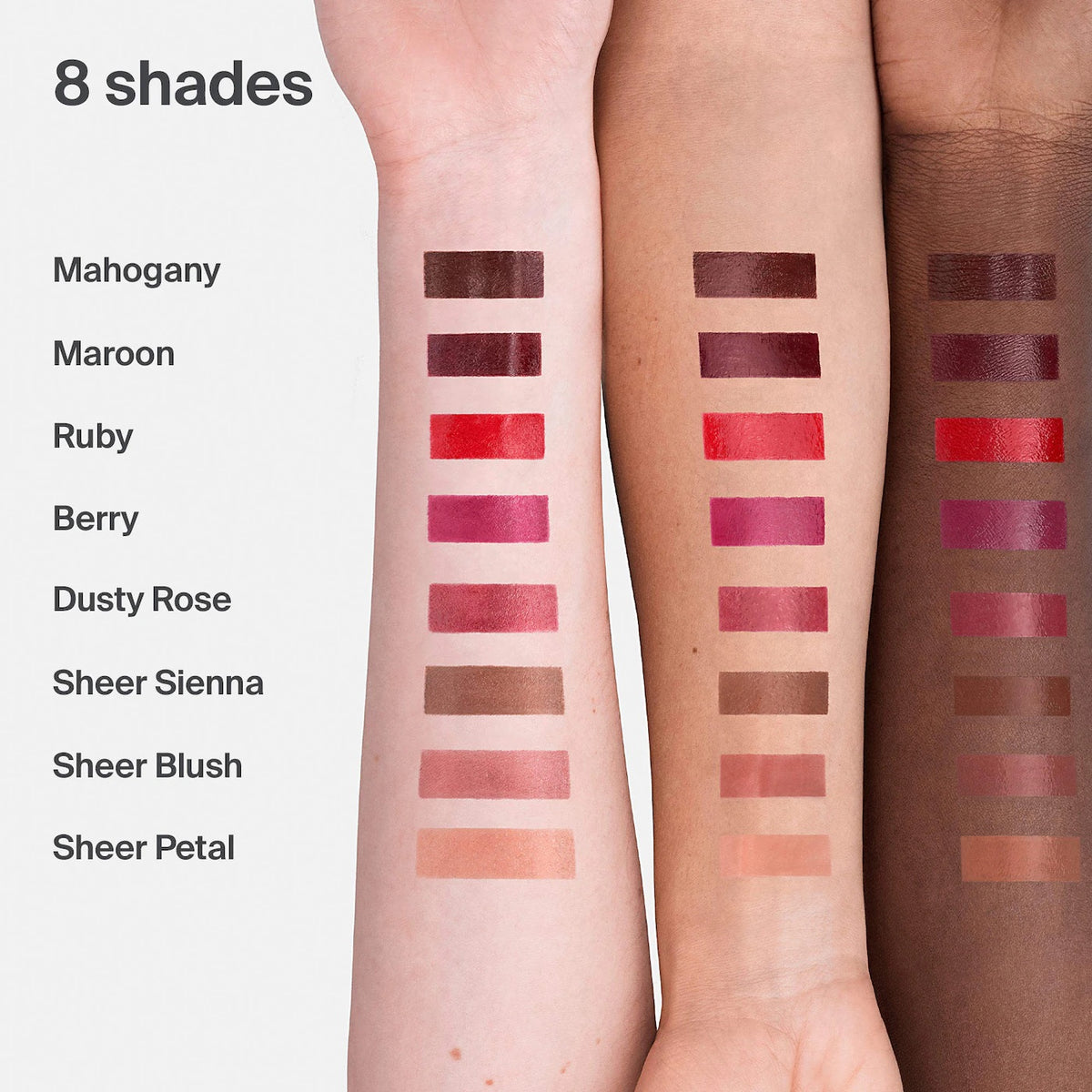 Atomic Shake High-Shine Longwear Lip Lacquer Lipstick - Mahogany - cool brown