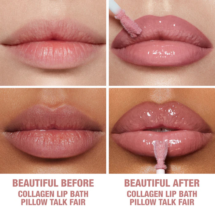 Mini Collagen Lip Bath Gloss-Pillow talk fair -2.6mL