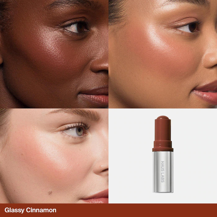Color Fuse Longwear Hydrating Glassy Lip + Cheek Blush Balm Stick-Glassy cinnamon