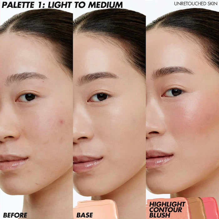 HD Skin Face Essentials Long-Lasting Full Face Cream Palette-Light to Medium - for fair to medium skin tones