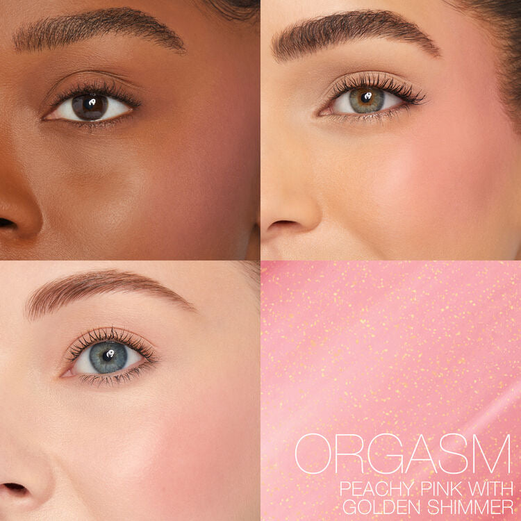 AFTERGLOW LIQUID BLUSH - ORGASM
Peachy pink with golden shimmer