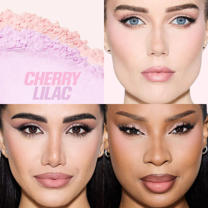 Easy Bake Loose Powder Brightening + Correcting Duo-Cherry Lilac - cherry blossom cake