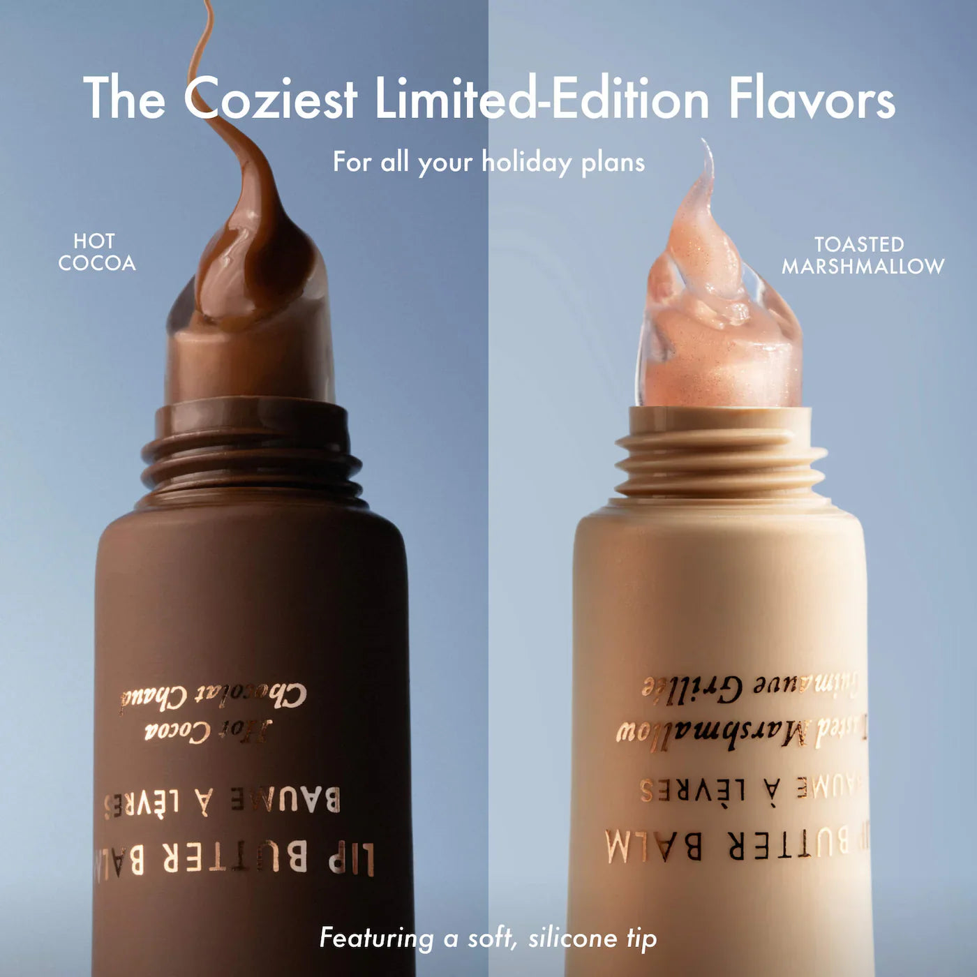 Summer Fridays - The Holiday Trio Set with Lip Butter Balm in Hot Cocoa & Toasted Marshmallow (120$ value)